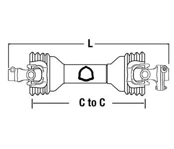 Bondioli & Pavesi Snow Blower Thrower Driveline W/Shear Bolt Clutch Part No: A-CS53518, ECC5385, A-50053123, A-76678, 06-0002, 76734