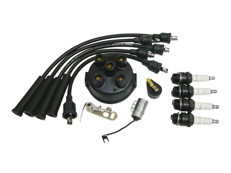 Tune Up Kit, Massey Ferguson 135 Gas 135 Petrol 150 202 204 2135 2200 2500 35 Gas / 35 Petrol 50 TO20 TO30 TO35 Tractors w/Continental Gas Engines 4 Cylinder Clip Held Distributor Cap S.44009