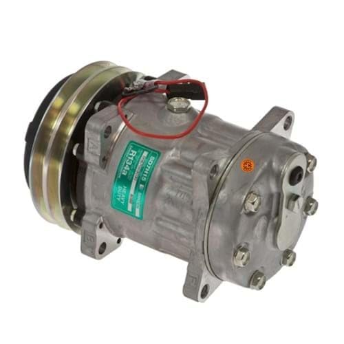Sanden SD7H15 A/C Compressor, w/ 2 Groove Clutch - FITS Legacy AGCO, Allis Chalmers, Challenger, Claas, Landini, Massey Ferguson, White Tractors