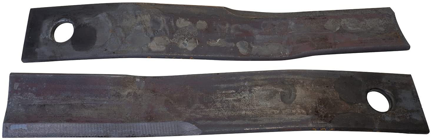 WOODS OEM 19160KT (19160-2 Blade Set) (CCW) 25" Rotary Cutter Genuine Replacement Blade Kit - Compatible with Many BB, BW, FW, DS and RC Series Rotary Cutters - Heat-Treated, Alloy Steel, Mower Blades