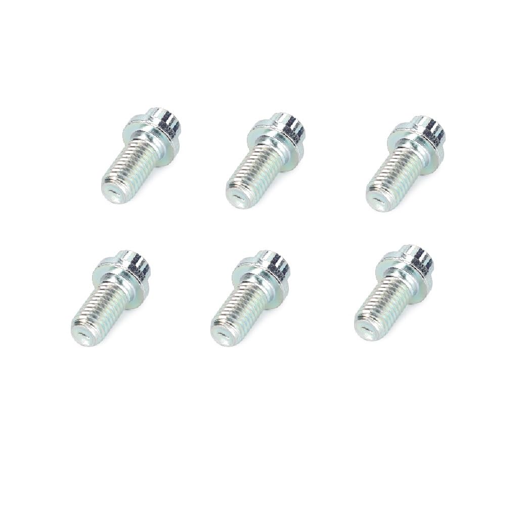 AGCO (OEM) 3009775X1 (6 pk) 12 point flange head bolts for The PTO Shaft and Exhaust Pipes on Massey Ferguson and Challenger Tractors