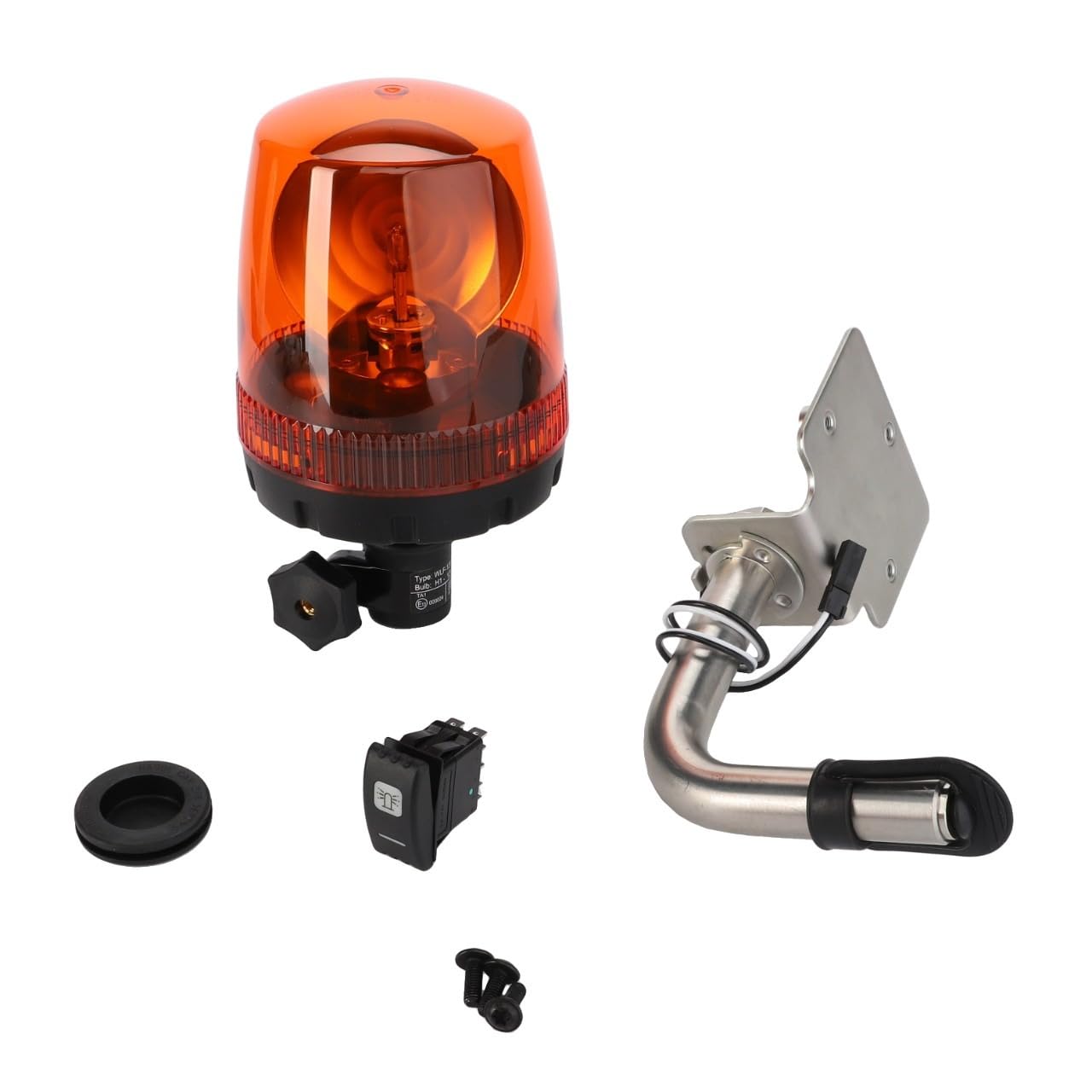 AGCO (OEM) ACW145405C Rotary Beacon kit with brackets, fitted switches and grommets for Massey Ferguson Tractors 4700 series and up