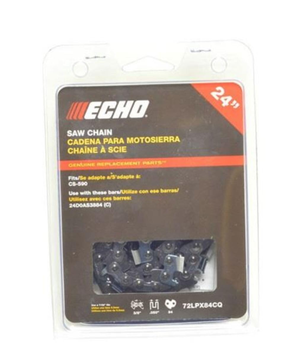 ECHO 72LPX84CQ Chainsaw Chain 3/8" Pitch .050 84 Drive Link 24" Standard Sequence