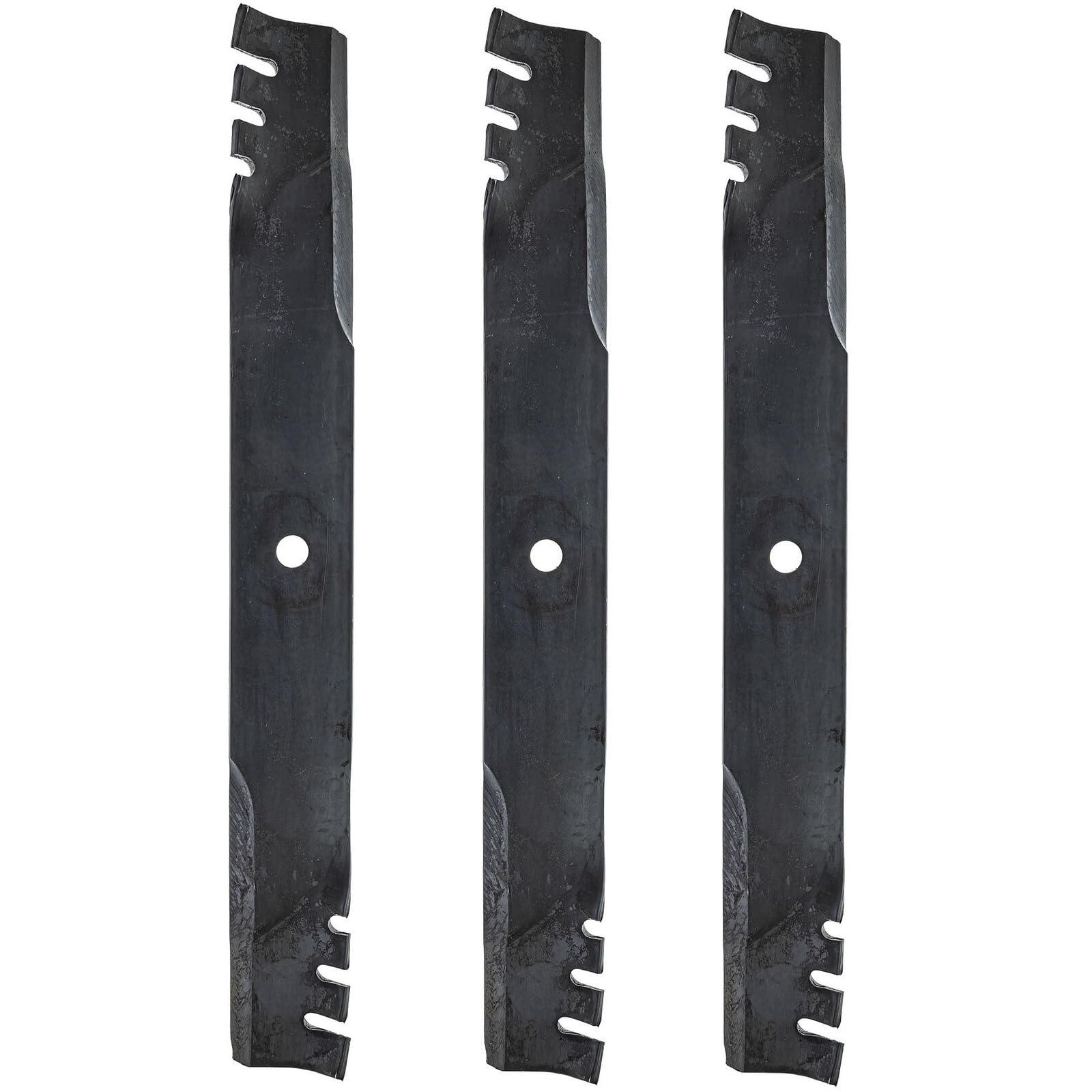 438-0010-00 (OEM) Spartan 61" Eliminator Mulching Blades (3 Pack). Fits 61" RZ RT SRT KG Mower Decks Old Part #438-0002-00