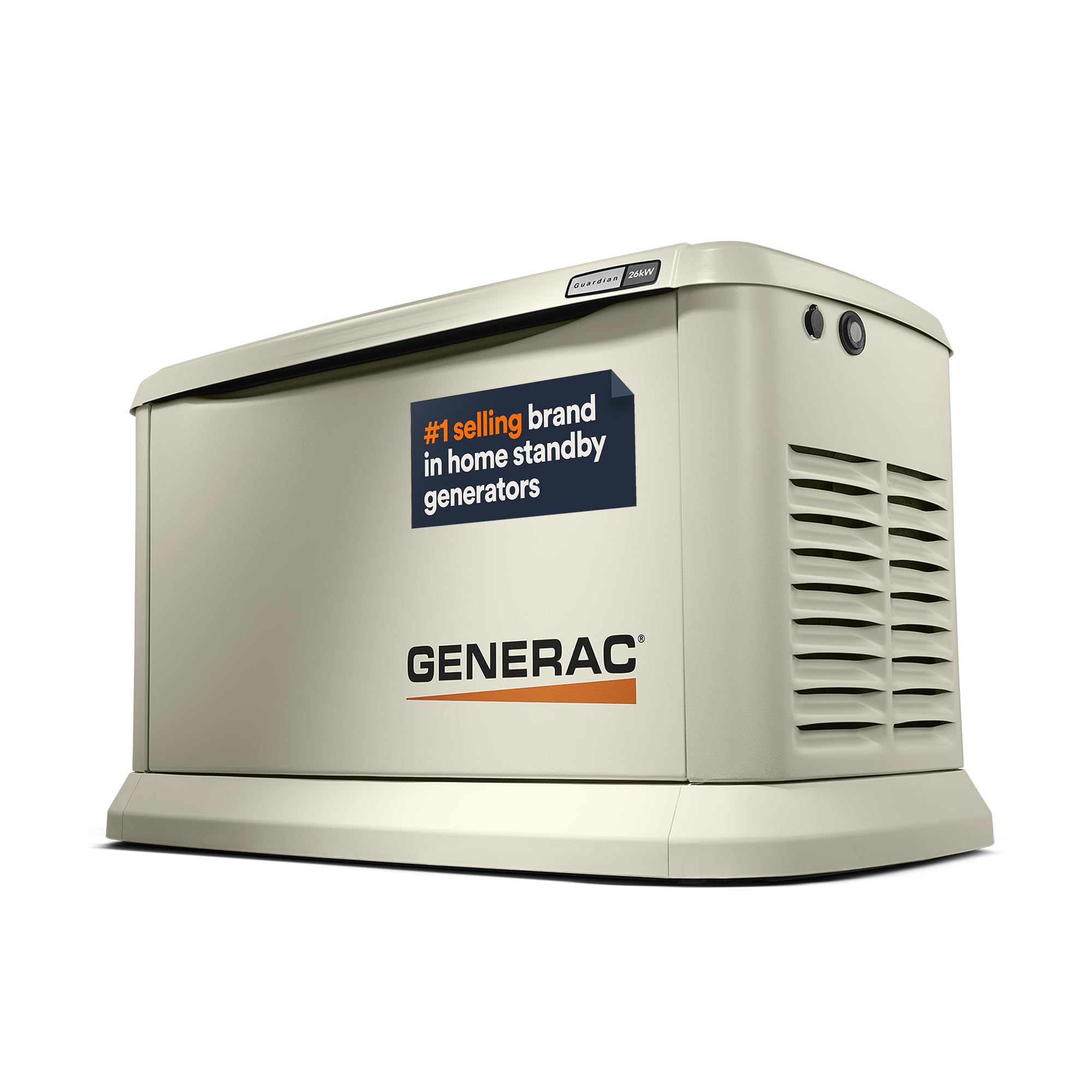 Generac 7290 26kW Air Cooled Guardian Series Home Standby Generator - Comprehensive Protection - Smart Controls - Versatile Power - Wi-Fi Connectivity - Real-Time Updates