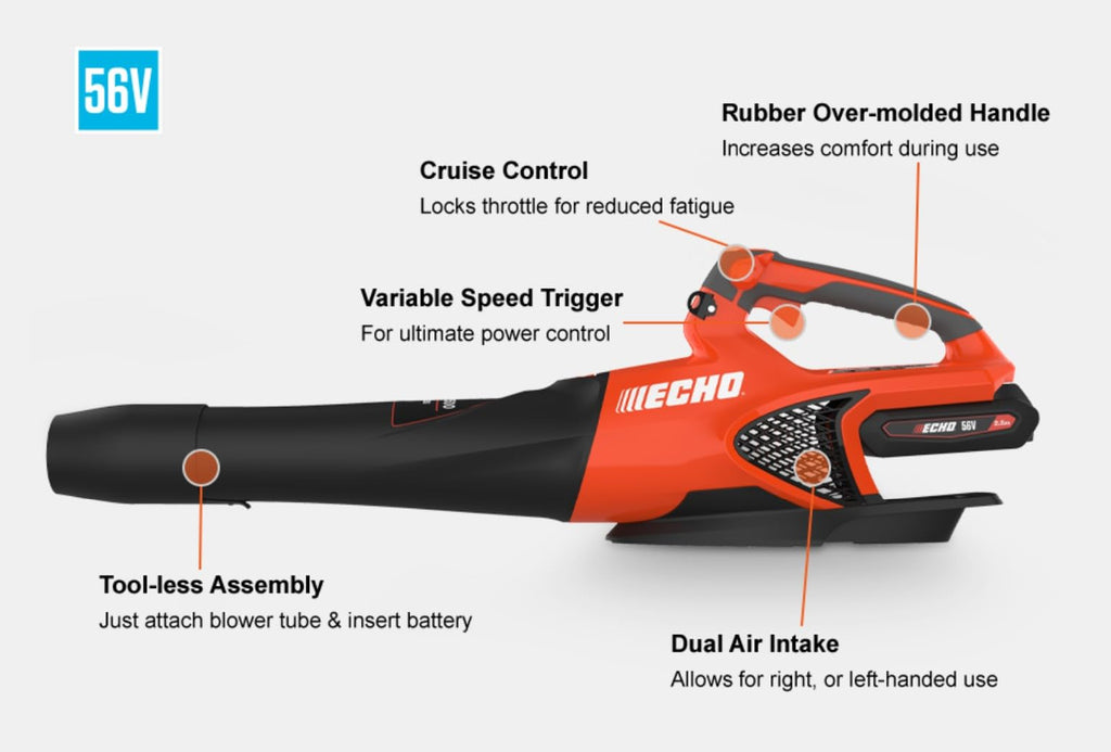 Echo DPB-2500C1 56v Blower with Charger and 2.5Ah Battery Combo Kit