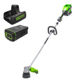 Greenworks 82V 16" (1.5kW) Brushless Cordless String Trimmer, 2.5Ah Battery and Dual Port Charger (Great for Landscapers and Professionals)