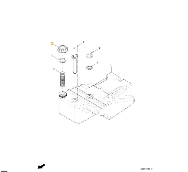 AGCO Epsilon parts diagram — 6313735M2, item 8, MF 4283 COMPACT TRACTOR (2010-2018)