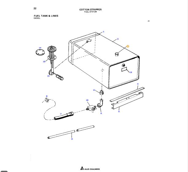AGCO Epsilon parts diagram — 70586081, item 3, 860 COTTON STRIPPER (1978) (DIESEL ENGINE) (590577-4302 - 9999)