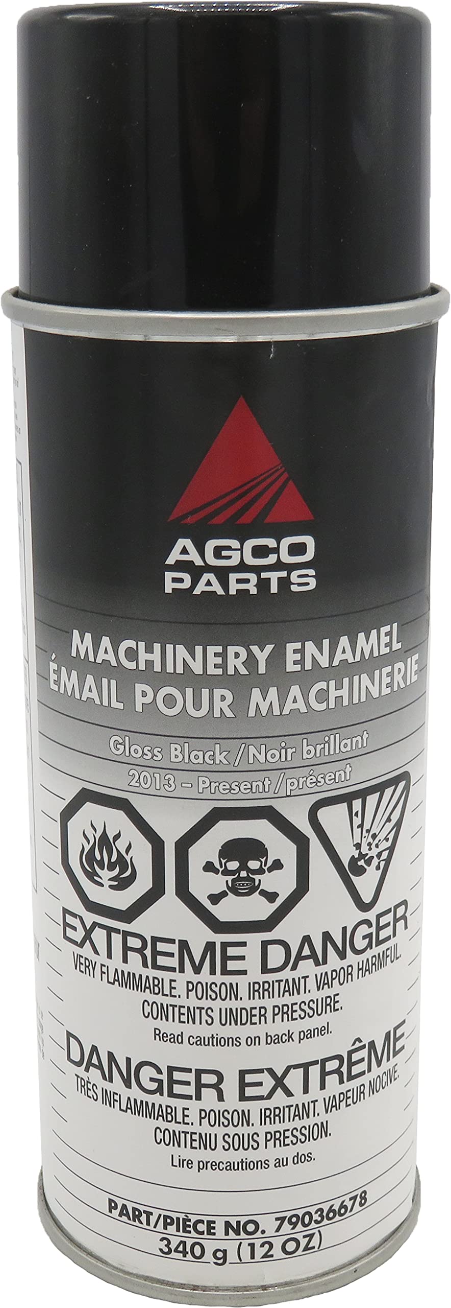 Agco Paint Machinery Enamel Protects Against Rust Aerosol Spray Can (Gloss Black 2013 - Present)