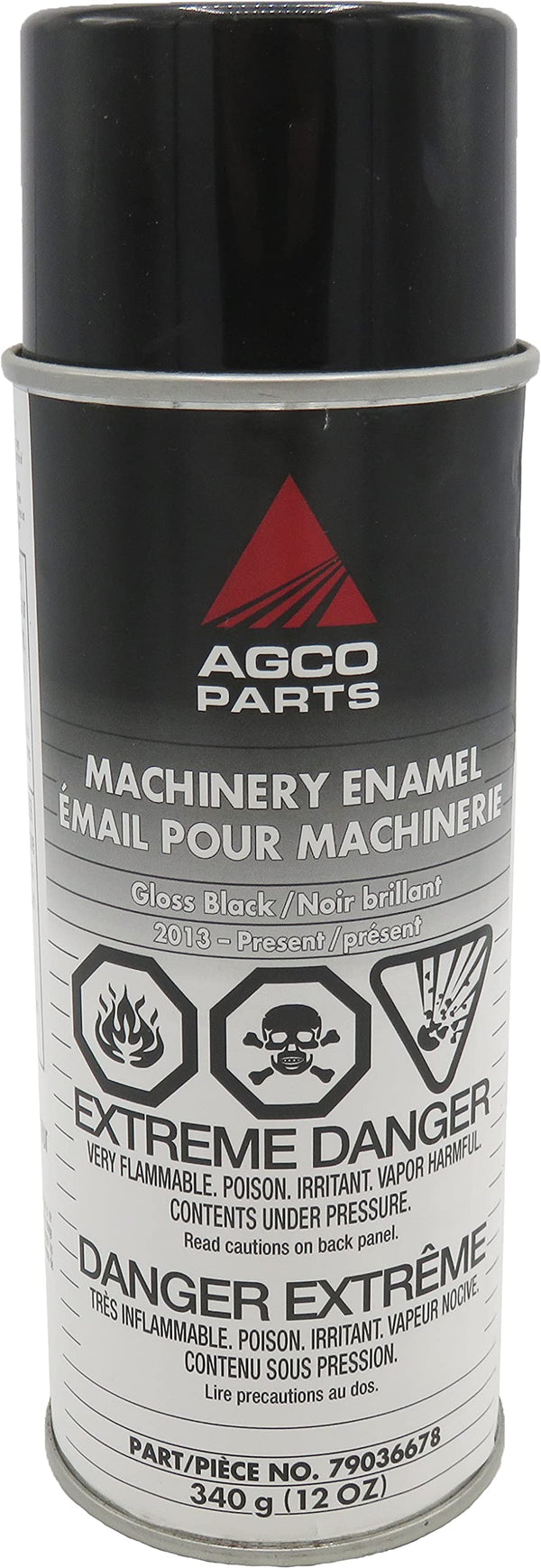Agco Paint Machinery Enamel Protects Against Rust Aerosol Spray Can (Gloss Black 2013 - Present)
