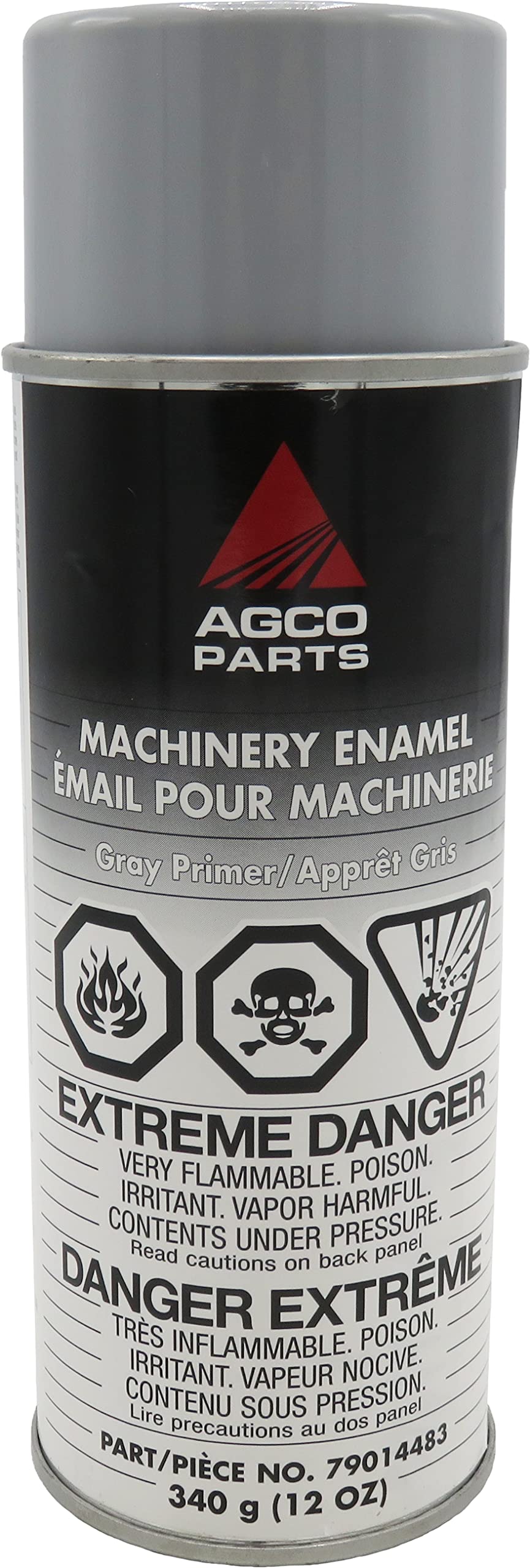 Agco Paint Machinery Enamel Protects Against Rust Aerosol Spray Can (Gray Primer)