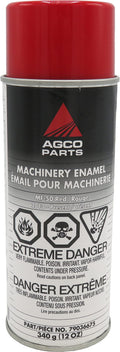 Agco Paint Machinery Enamel Protects Against Rust Aerosol Spray Can (MF-50 Red 2013 - Present)