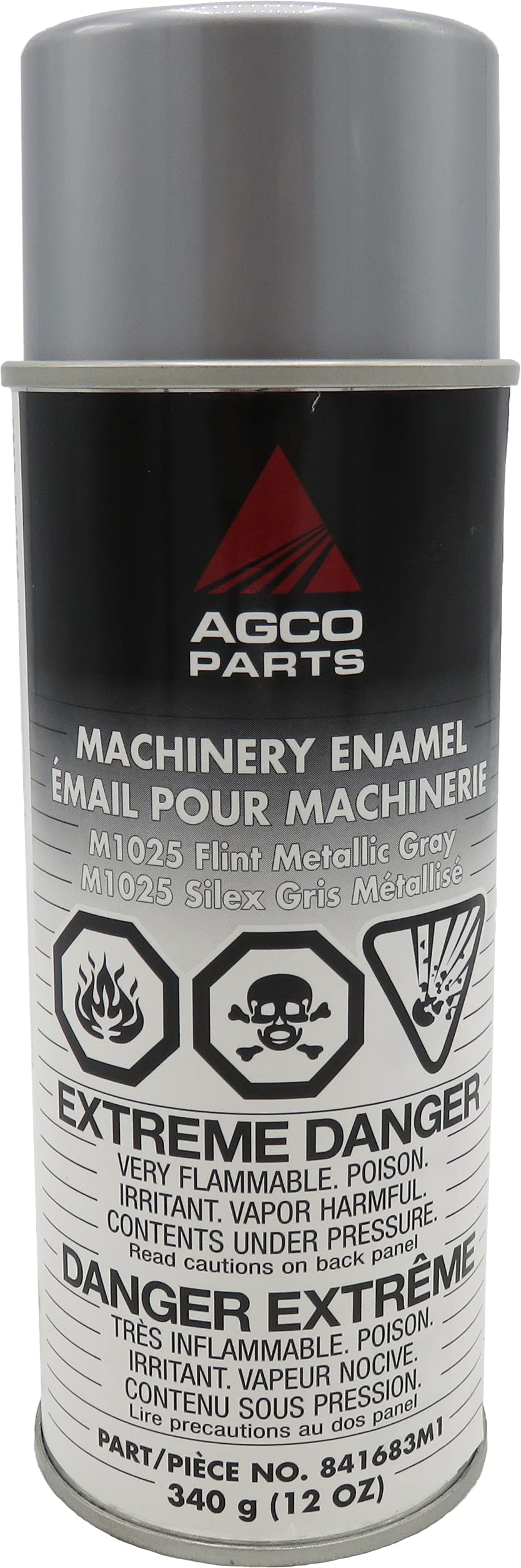 Agco Paint Machinery Enamel Protects Against Rust Aerosol Spray Can (M1025 Flint Metallic Gray)