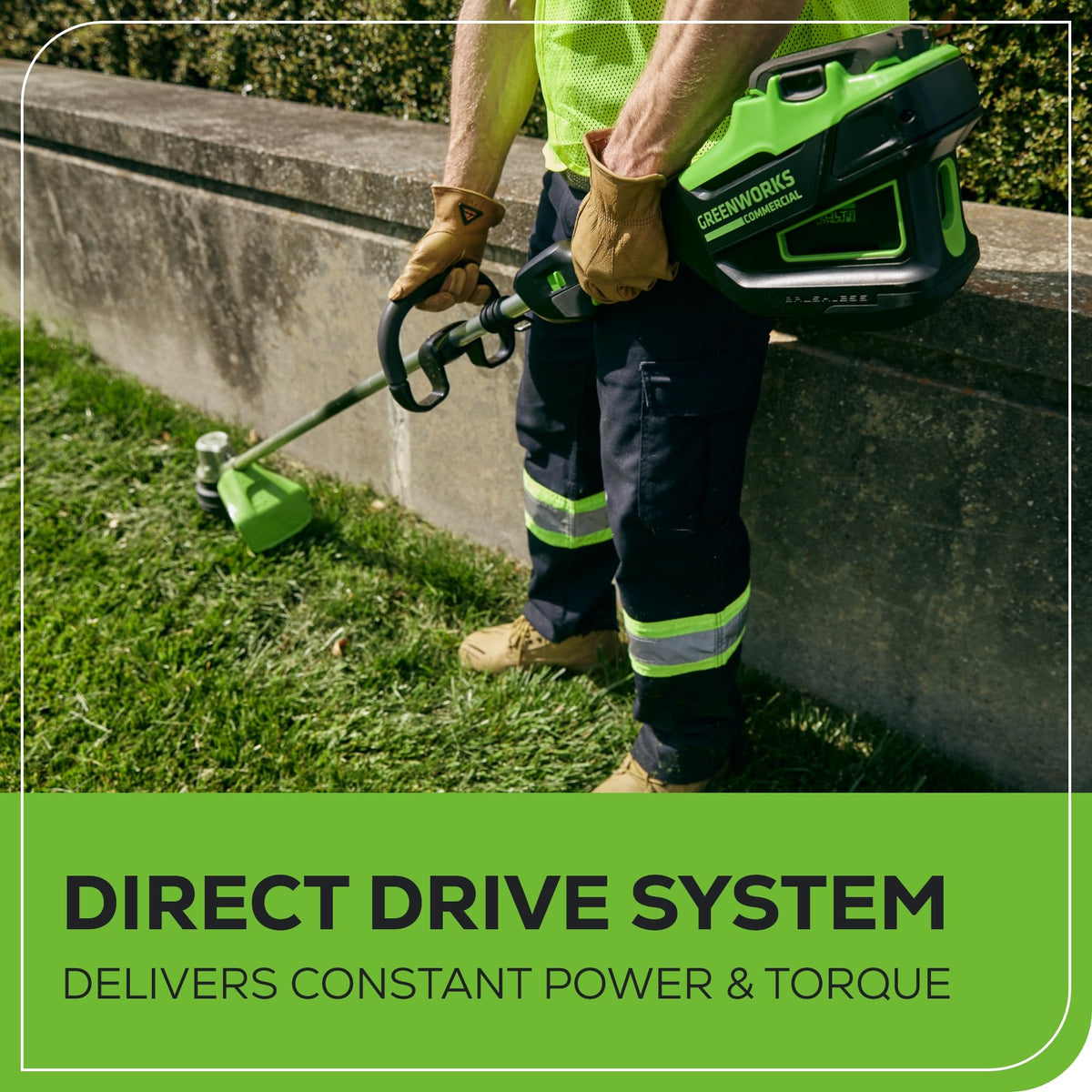 Greenworks 82V 16" (1.5kW) Brushless Cordless String Trimmer, 2.5Ah Battery and Dual Port Charger (Great for Landscapers and Professionals)