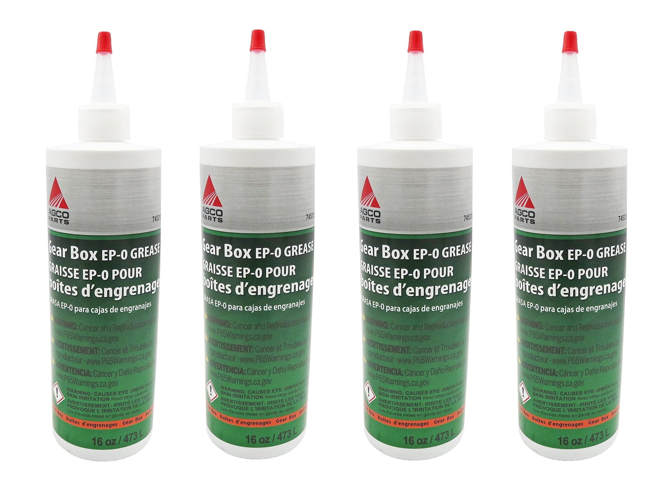 AGCO (OEM) (4 Pack) 745212 Gear Box EP-O Grease General Purpose/Shop/Industrial Grease 16oz EPO Pourable