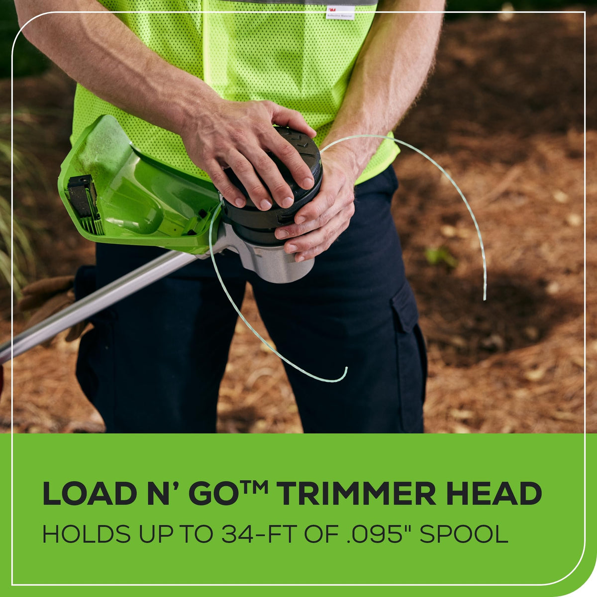 Greenworks 82V 16" (1.5kW) Brushless Cordless String Trimmer, 2.5Ah Battery and Dual Port Charger (Great for Landscapers and Professionals)