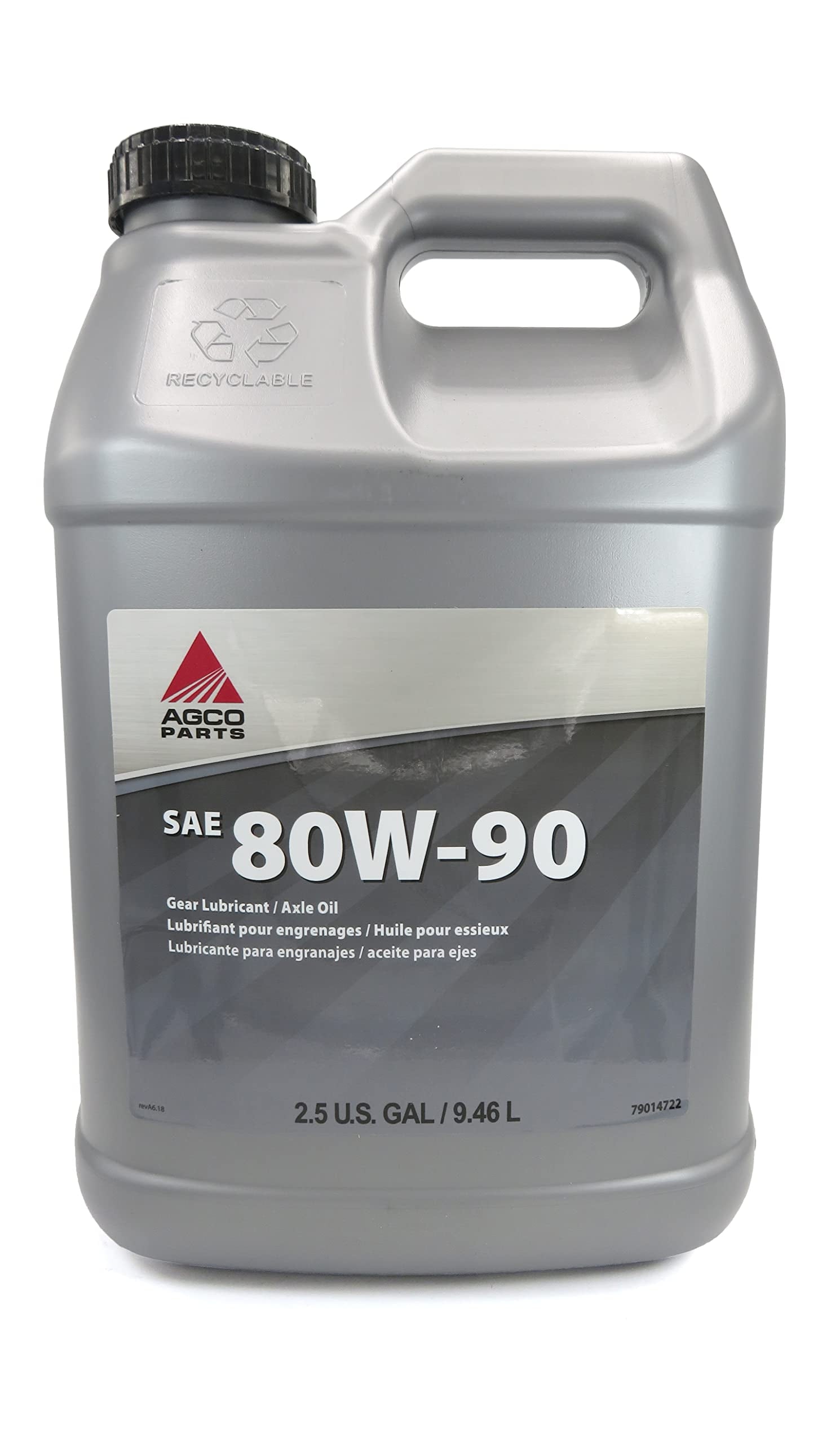 AGCO SAE 80W-90 Conventional Gear Lubricant Axle Oil 2.5 Gallon, 79014722