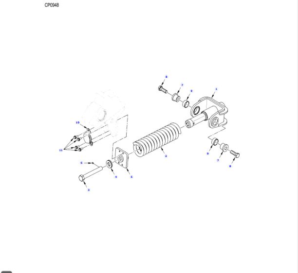 AGCO Epsilon parts diagram — ACP0086510, item 10, 8936 PLANTER (2012-2013)