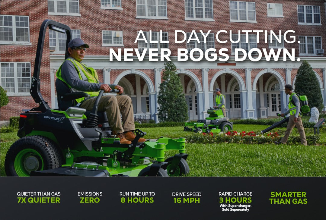 Greenworks Commercial 82v OptimusZ 60” 18kWh Ride-On Zero-Turn Mower