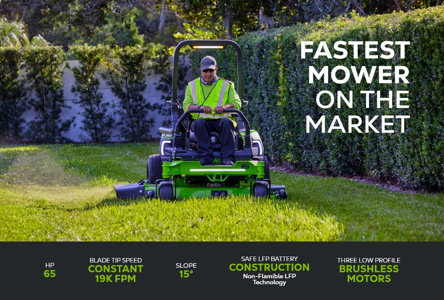 Greenworks Commercial 82v OptimusZ 60” 24kWh Ride-On Zero-Turn Mower