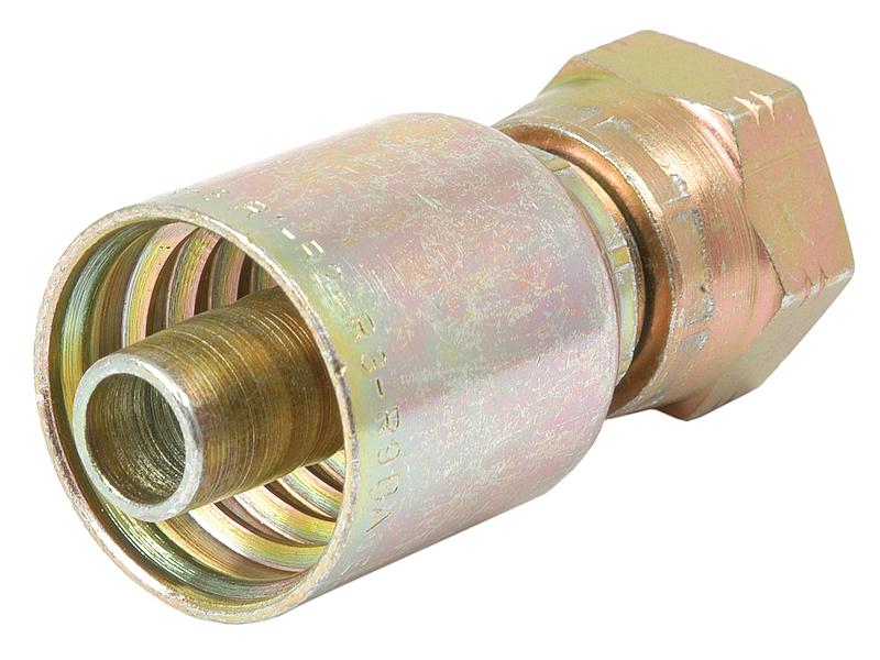 Sparex S.1120808 BSP 60 Degree Female Straight Swivel Hose Fitting