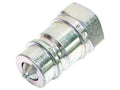Sparex S.118898 Male Quick Release Hydraulic Coupler 1/2 Inch Body x 1/2 Inch NPT Female Thread