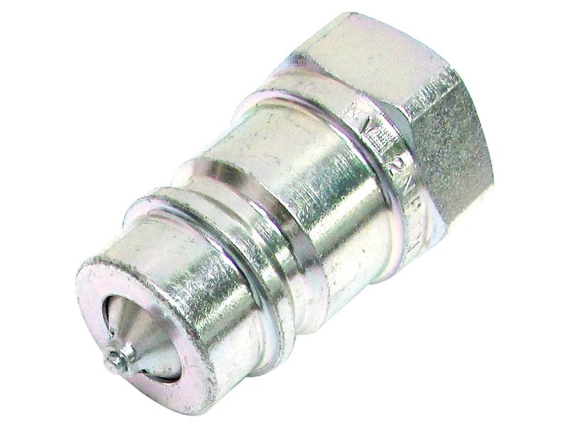 Sparex S.118898 Male Quick Release Hydraulic Coupler 1/2 Inch Body x 1/2 Inch NPT Female Thread