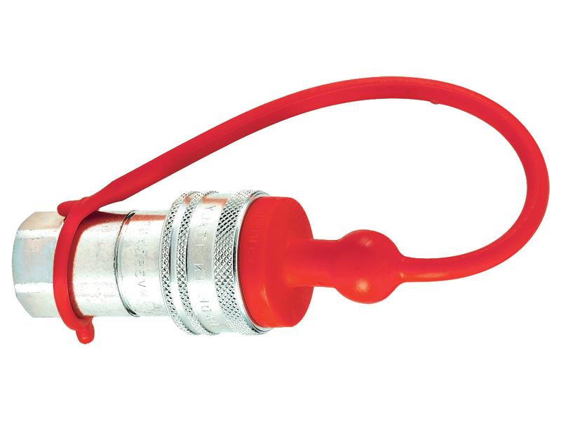 Sparex S.147843 Red PVC Dust Cap for 3/8 Inch Female Coupling