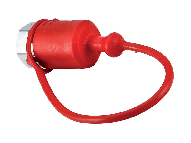 Sparex S.147851 Red PVC Dust Cap for 3/8 Inch Male Coupling
