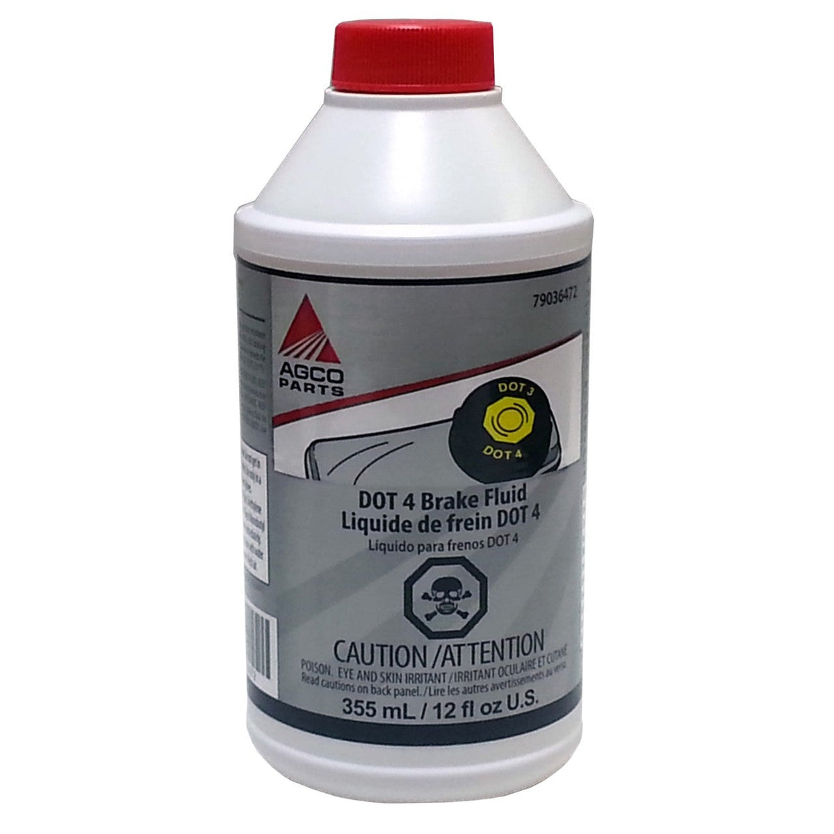 Brake Fluid DOT 4, 12 Ounce - 79036472